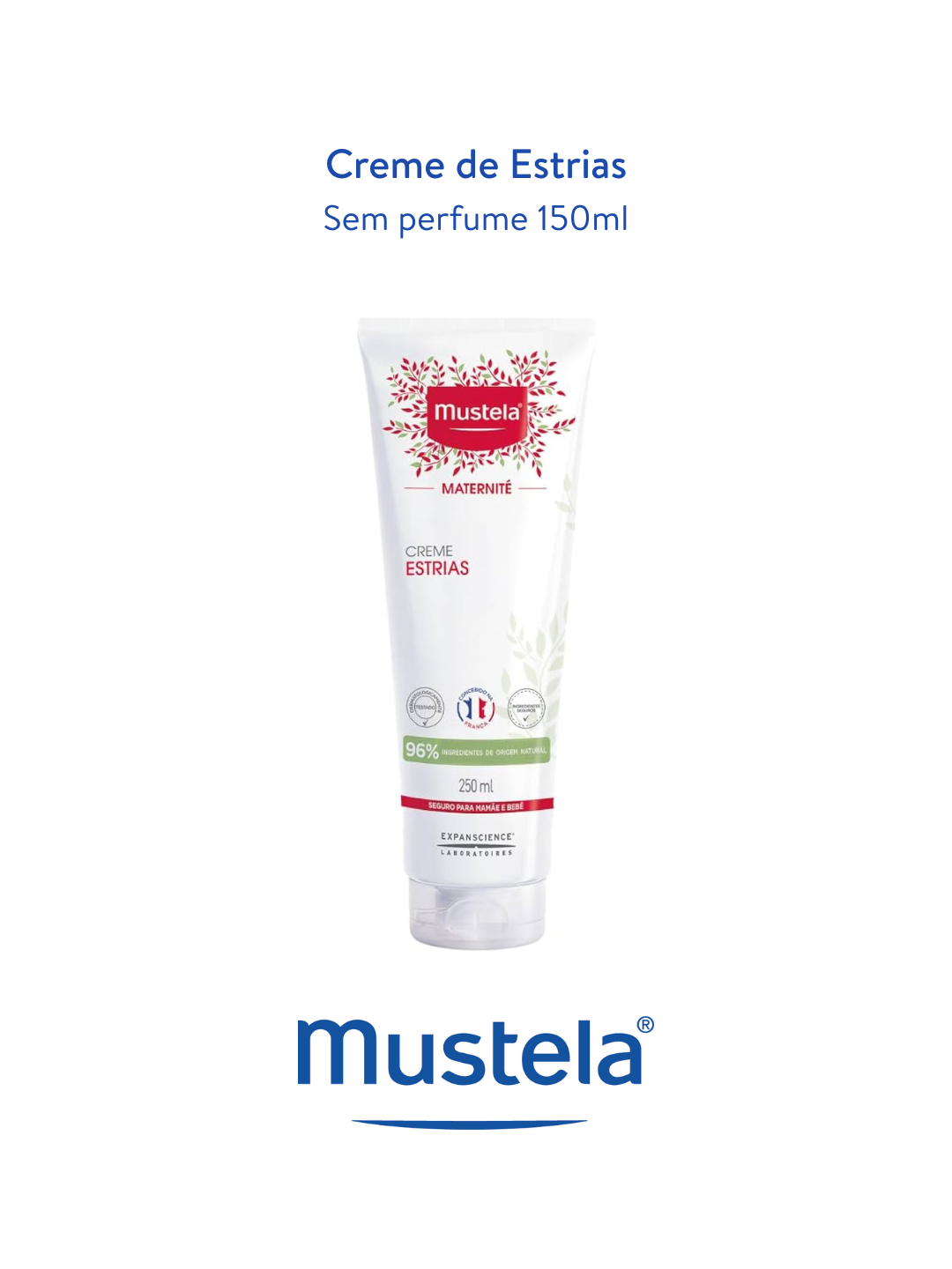 Creme Estrias sem perfume 150ml