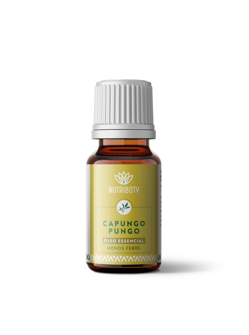 O Óleo Essencial de Capungo Pungo da Nutriboty, 100% natural e sustentável, tem propriedades analgésicas e anti-inflamatórias. É imprescindível no combate a gripes e constipações. Melhore o seu bem-estar e beneficie das vantagens da aromaterapia com os nossos óleos essenciais!