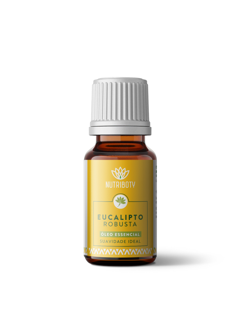 O Óleo Essencial de Eucalipto Robusta da Nutriboty, 100% natural e sustentável, é o extrato mais puro da planta e auxilia no tracto respiratório. O seu aroma suave é ideal para as crianças. Contribui para prevenir, aliviar e controlar diversos males do dia-a-dia. Melhore o seu bem-estar e beneficie das vantagens da aromaterapia com os nossos óleos essenciais!